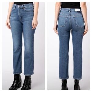 Re/Done 70s Straight Leg Cropped Jeans Size 24